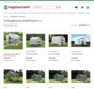 Gewächshaus kaufen im Baumarkt hagebau