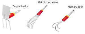 kleine Gartengeräte Doppelhacke Doppelhacke Kleingrubber