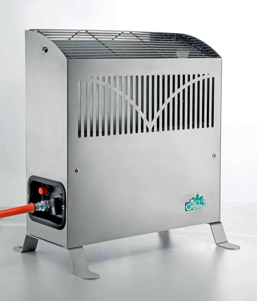 Gewächshausheizung Frostwächter Bio Green Gasheizung Frosty 4500 W, Silber