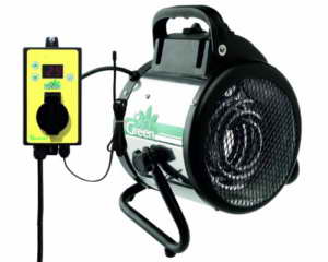 Bio Green Elektrogebläseheizung Palma digital, silber/schwarz, 2000 Watt - 1