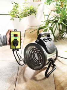 Bio Green Elektrogebläseheizung Palma digital, silber/schwarz, 2000 Watt - 3