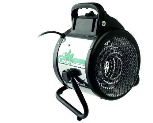 Bio Green Elektrogebläseheizung Palma manuell, silber/schwarz, 2000 Watt - 1