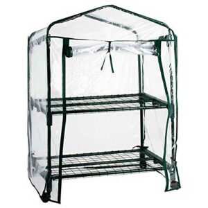 casa pura® Gewächshaus Casabella | mobiles Platzwunder mit 2, 3 oder 4 Regalböden (2 Böden, 68x49x96cm) - 3