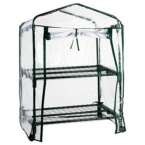 casa pura® Gewächshaus Casabella | mobiles Platzwunder mit 2, 3 oder 4 Regalböden (2 Böden, 68x49x96cm) - 3