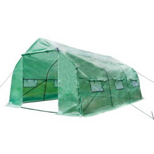 DXP Foliengewächshaus Groß Gewächshaus 13.5m² Treibhaus Tomatenhaus 450 x 300 x 200 cm (Verbesserte Modelle mit Extra Großem 0,7 mm Rohrdicke) EHF08 - 1
