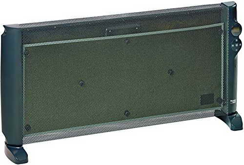 Einhell Wärmewellen Heizung WW 2000 D (2000 Watt, Mica Heizelement, 2 Heizstufen, Thermostat, Fernbedienung, Zeitschaltuhr, Stand- oder Wandgerät) - 1