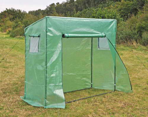 Großes Tomatengewächshaus mit Schrägdach - 1