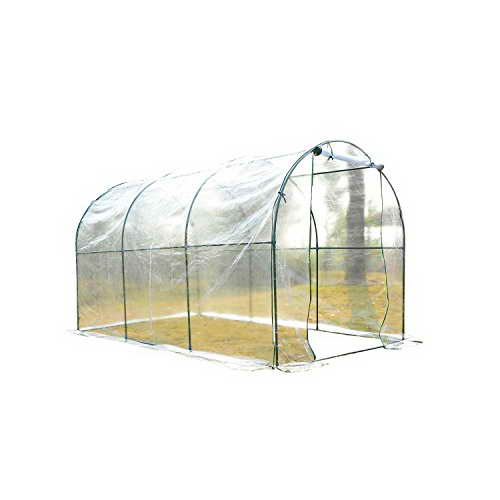 Outsunny Gewächshaus Foliengewächshaus Treibhaus Frühbeet Tomatenhaus Pflanzenhaus PVC (350*200*200cm) - 1