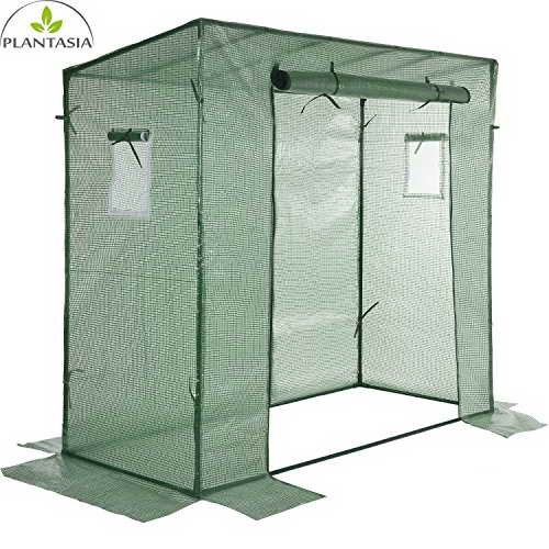 PLANTASIA® Foliengewächshaus Tomatenzelt mit extra langem Überhang, Größenauswahl, UV- und witterungsbeständig - 2