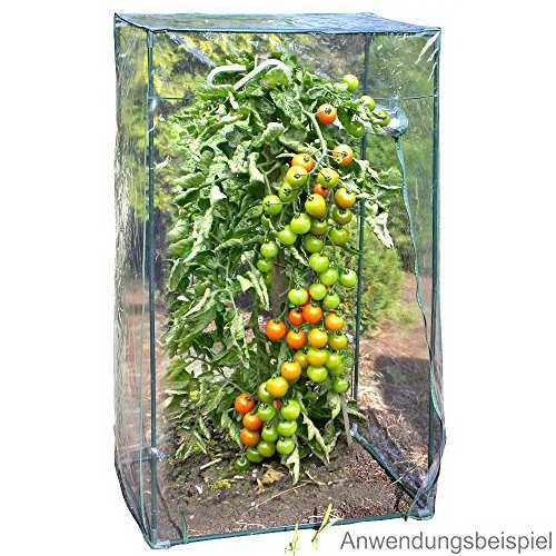 Tomaten Gewächshaus 100x50x150cm PVC grün Tomatenhaus Treibhaus Beet Pflanzen - 1