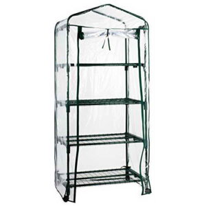 casa pura® Gewächshaus Casabella | mobiles Platzwunder mit 2, 3 oder 4 Regalböden (4 Böden, 68x49x160cm) - 3