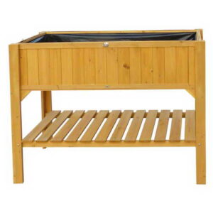 Habau Hochbeet mit Ablage, Gelb, 119 x 57 x 90 cm - 1