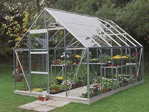 Halls Gewächshaus Universal 128 Alu Blankglas - 1