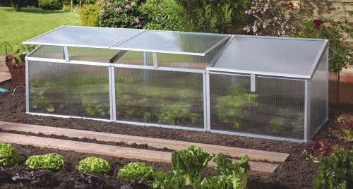 Pergart Frühbeet Gaia 3x, 180 x 50 cm, 3 Dachfenster - 1