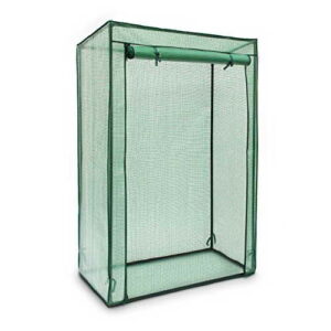 Relaxdays Tomatengewächshaus mit Schrägdach zur Tomatenzucht als Foliengewächshaus 0,5m²