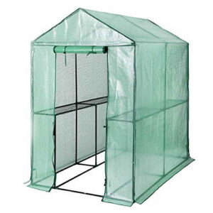 Songmics Foliengewächshäuser Gewächshaus mit 130 g/m² PE 120 x 186 x 190 cm GWP11L - 1