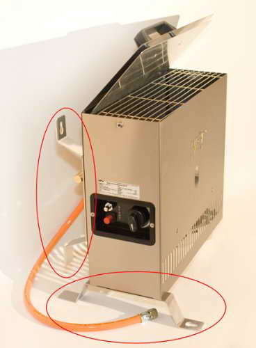 Gasheizung Heizung Gewächshausheizung 2 kw Edelstahl - 