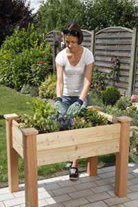 Bio Green BHB100 Hochbeet 1000 x 600 x 750 mm aus Lärchenholz - 