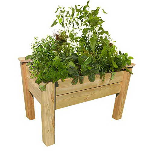 Bio Green BHB100 Hochbeet 1000 x 600 x 750 mm aus Lärchenholz - 