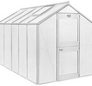 Beckmann Gewächshaus, alu natur, 319 x 200 x 220 cm, U6-D-AN -