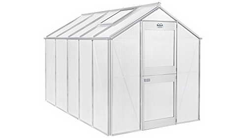 Beckmann Gewächshaus, alu natur, 319 x 200 x 220 cm, U6-D-AN - 