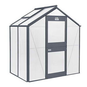 Beckmann Gewächshaus, anthrazitgrau, 134 x 200 x 220 cm, U3-D-AE -