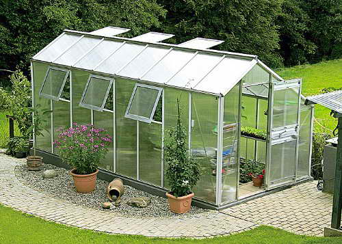 Beckmann Gewächshaus Typ Allgäu Modell S160 256x627 cm -