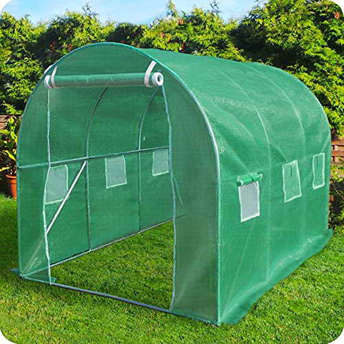 Gewächshaus Fundament Garten Foilen Treibhaus Tomatenhaus Pflanzenhaus 6-24m² (200x300cm - 6,00m²) -