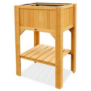 Habau 2853 Hochbeet Kompakt mit Ablage, gelb -