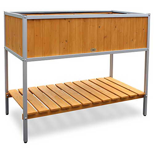 Habau Hochbeet mit Aluminium Rahmen, gelb - 