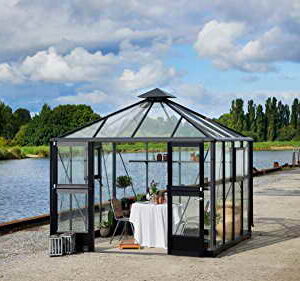 JULIANA Gewächshaus Oase 8,8, BxT: 296x296 cm, in 2 Farben anthrazit -