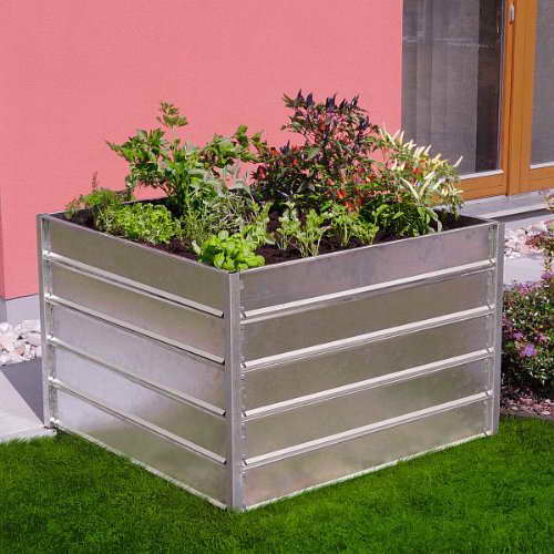 Metall-Hochbeet 107 x 87 x 74 cm - 