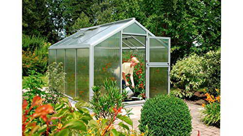 BECKMANN Gewächshaus Allplanta® 1, BxT: 270x310cm, aluminiumfarben silberfarben - 