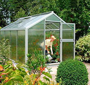 BECKMANN Gewächshaus Allplanta® 3, BxT: 270x508 cm, aluminiumfarben silberfarben -