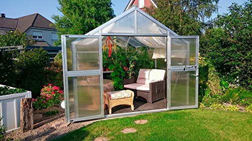BECKMANN Gewächshaus Allplanta 7, B/T/H: 300/508/266 cm, silberfarben silberfarben - 