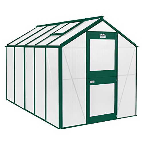 Beckmann Gewächshaus, moosgrün, 319 x 200 x 220 cm, U6-D-GE - 
