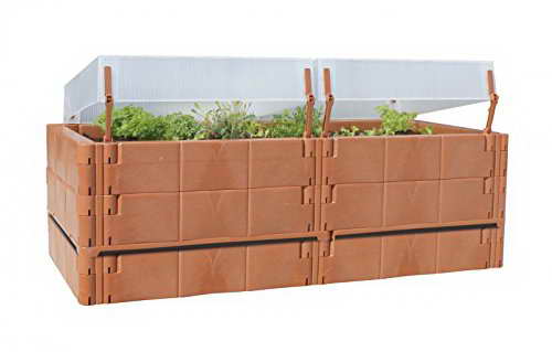Juwel Balkon Hochbeet Terassenbeet Pflanzen terracotta 20275 - 