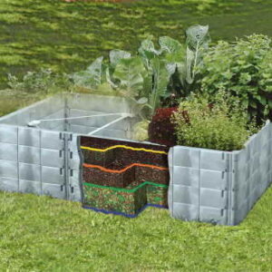 Juwel Hochbeet Größe 2 Basalt L 192x B 121x H 52cm -