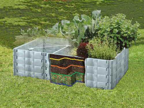 Juwel Hochbeet Größe 2 Basalt L 192x B 121x H 52cm -