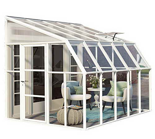 RION Kunststoff Anlehngewächshaus / Wintergarten "Sun Room 45" (322 x 258 x 266cm (TxBxH) + Dachfenster - 