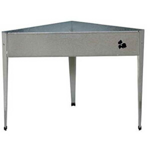 Herstera Garden Hochbeet Gartenbeet Minibeet Silber // 80x80x84 cm (LxBxH) // Balkonbeet -