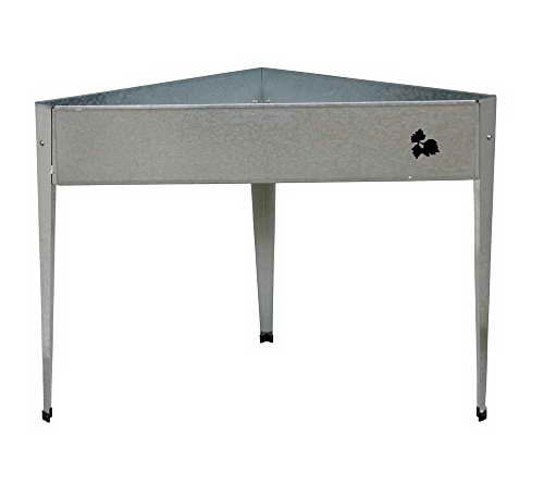 Herstera Garden Hochbeet Gartenbeet Minibeet Silber // 80x80x84 cm (LxBxH) // Balkonbeet - 