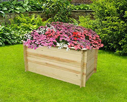 Holz-Hochbeet L 161 x B 81,5 x H 83 cm stabile Ausführung -