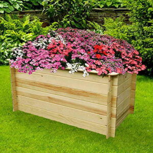 PROMADINO Hochbeet 1,6 m Blumenkasten 161 x 81,5 x 83 cm Beet Pflanzkasten -