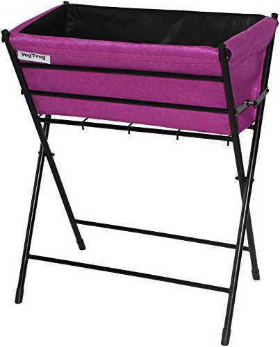 VegTrug POPKT010P Hochbeet, Pflanztasche aus Filz, Violett / Schwarz -